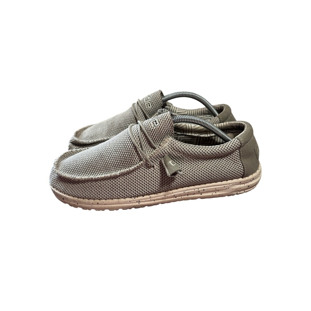 Hey Dude Wally Sox Ash Grey Men Casual Loafers Shoes Size 11 FAIR CONDITION Work